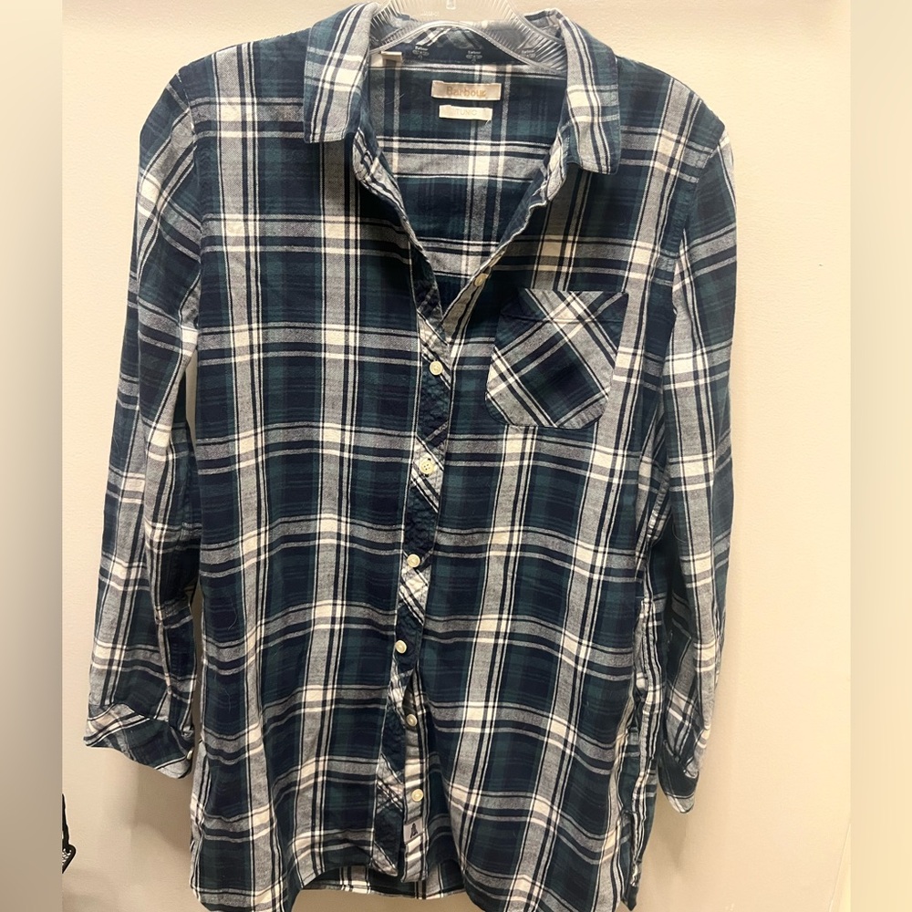 Barbour Women’s Size 6 Tunic Flannel Shirt